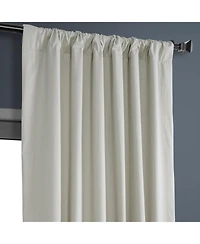 Half Price Drapes Light Greige Solid Cotton Hotel Blackout Curtain