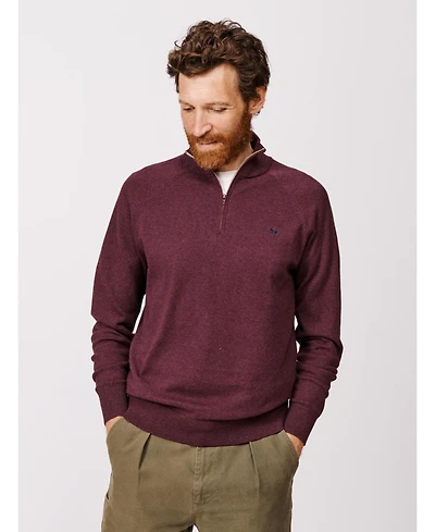 Aubin Men's Bonby Zip Neck Sweater