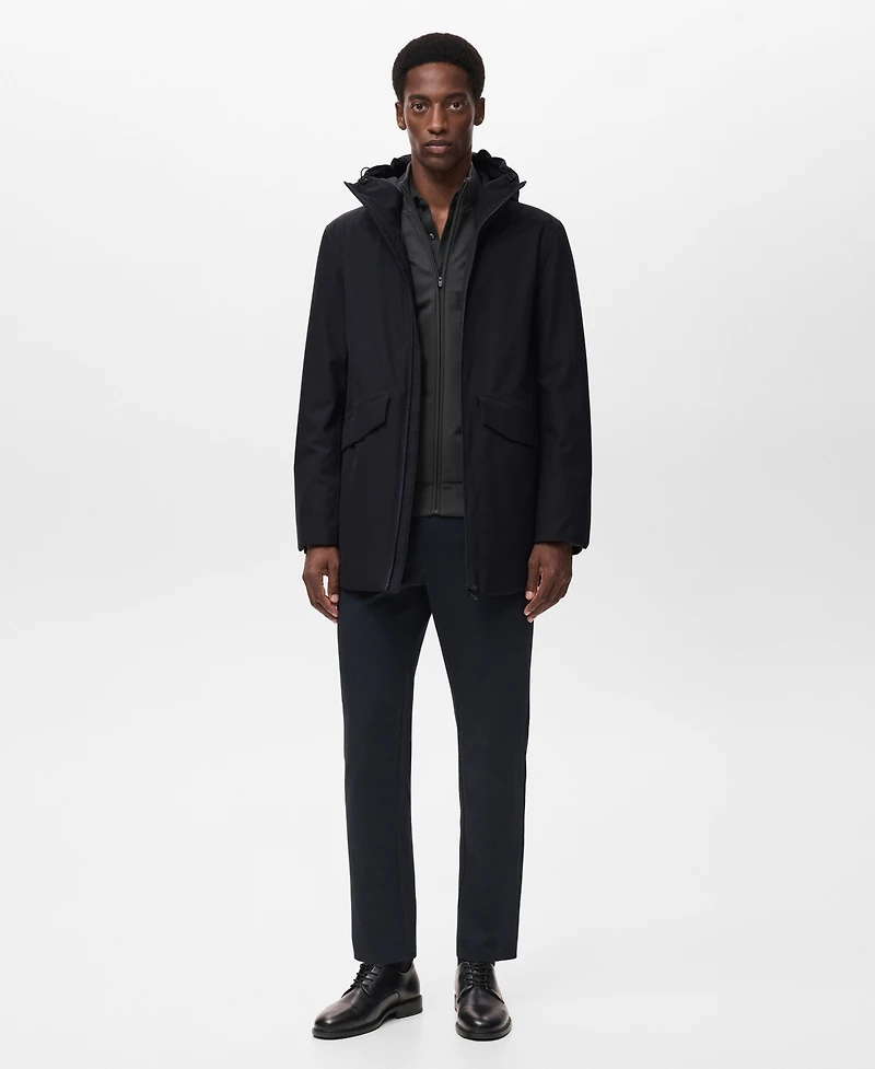 Mango Men's Thermolite Padding Water-Repellent Parka