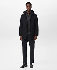 Mango Men's Thermolite Padding Water-Repellent Parka