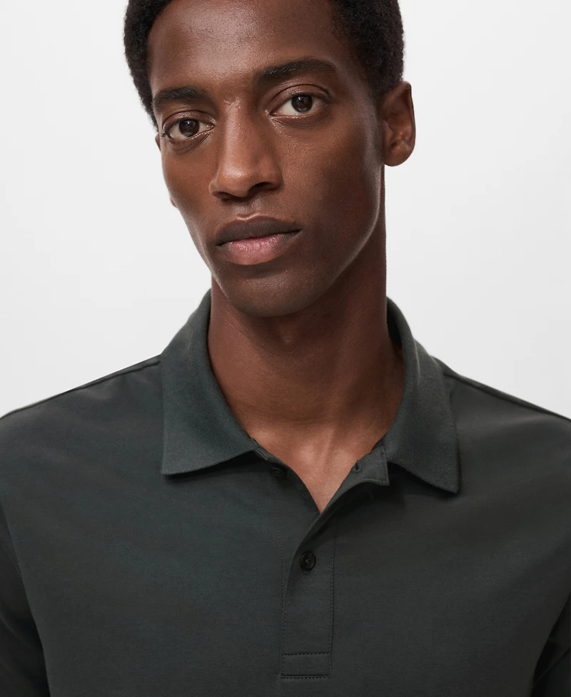 Mango Men's Slim-Fit Thermolite Polo Shirt