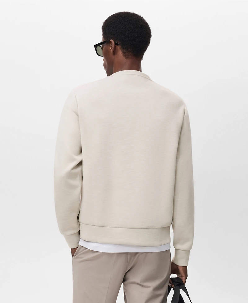 Mango Men's Regular-Fit Thermolite Pocket Sweatshirt