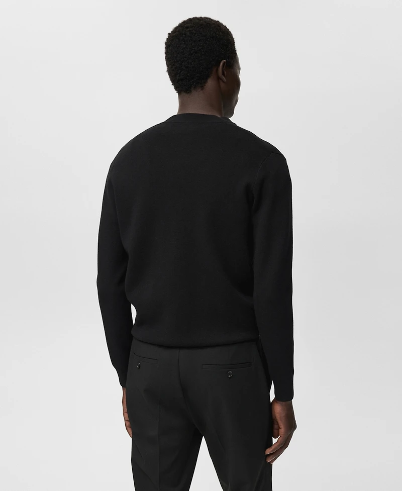 Mango Men's Zipped Knit Cardigan