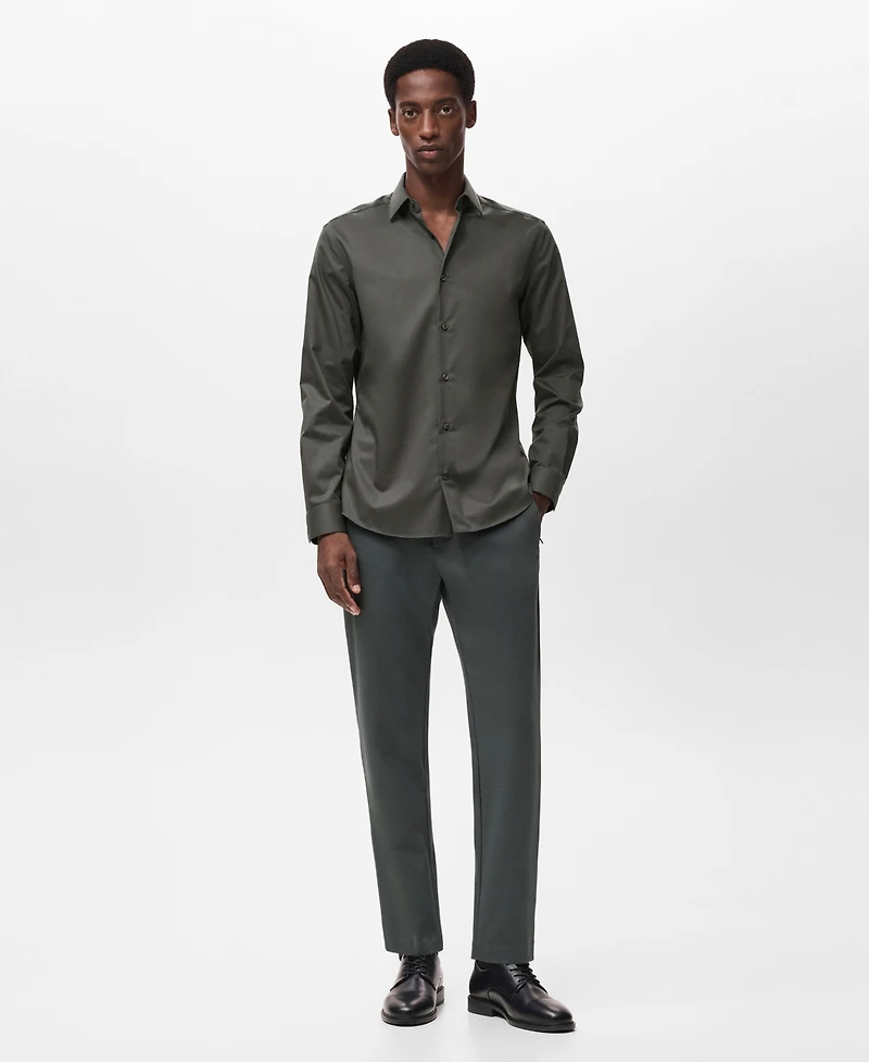 Mango Men's Comfort Stretch Non-Iron Shirt