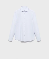 Mango Men's Cotton Striped Slim-Fit Shirt
