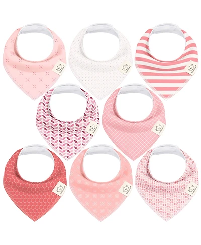 KeaBabies 8pk Baby Bandana Bibs, Baby Drool Bibs for Baby Girl, Boy, Baby Bibs for Infant, Newborn