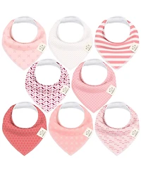 KeaBabies 8pk Baby Bandana Bibs, Baby Drool Bibs for Baby Girl, Boy, Baby Bibs for Infant, Newborn