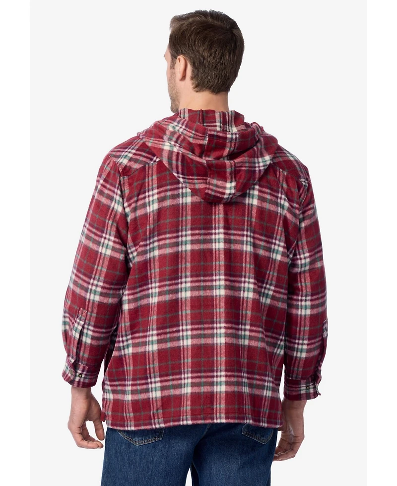 KingSize Big & Tall Brawny Snap Shirt Jacket