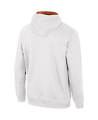Colosseum Men's White Texas Longhorns Half-Zip Hoodie