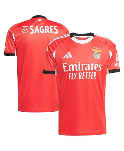 Adidas Men's Red Benfica 2025/26 Home Replica Jersey