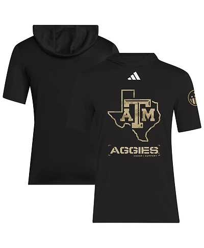 Adidas Men's Black Texas A M Aggies 2025 Military Appreciation Aeroready T-Shirt