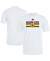 Adidas Men's White Arizona State Sun Devils Strategy Pre-Game T-Shirt