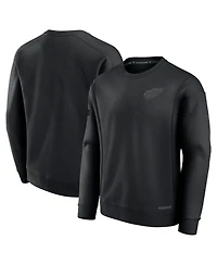 Fanatics Men's Black Detroit Red Wings Authentic Pro Road Fleece Pullover Sweatshirt