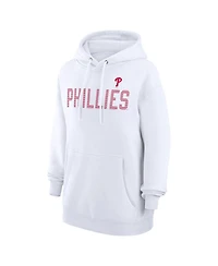 G-iii 4Her by Carl Banks Women's White Philadelphia Phillies Dot Print Pullover Hoodie