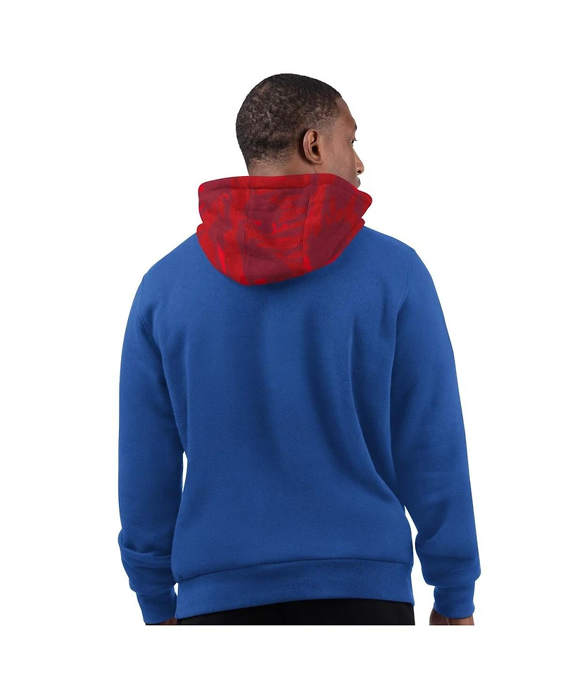 Starter Men's Royal New England Patriots Thursday Night Gridiron Logo Pullover Hoodie