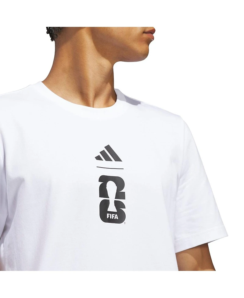 Adidas Men's White 2026 Fifa World Cup Match Ball T-Shirt