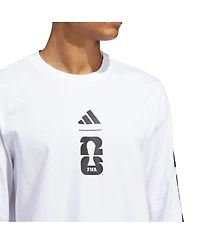 Adidas Men's White 2026 Fifa World Cup Graphic Long Sleeve T-Shirt