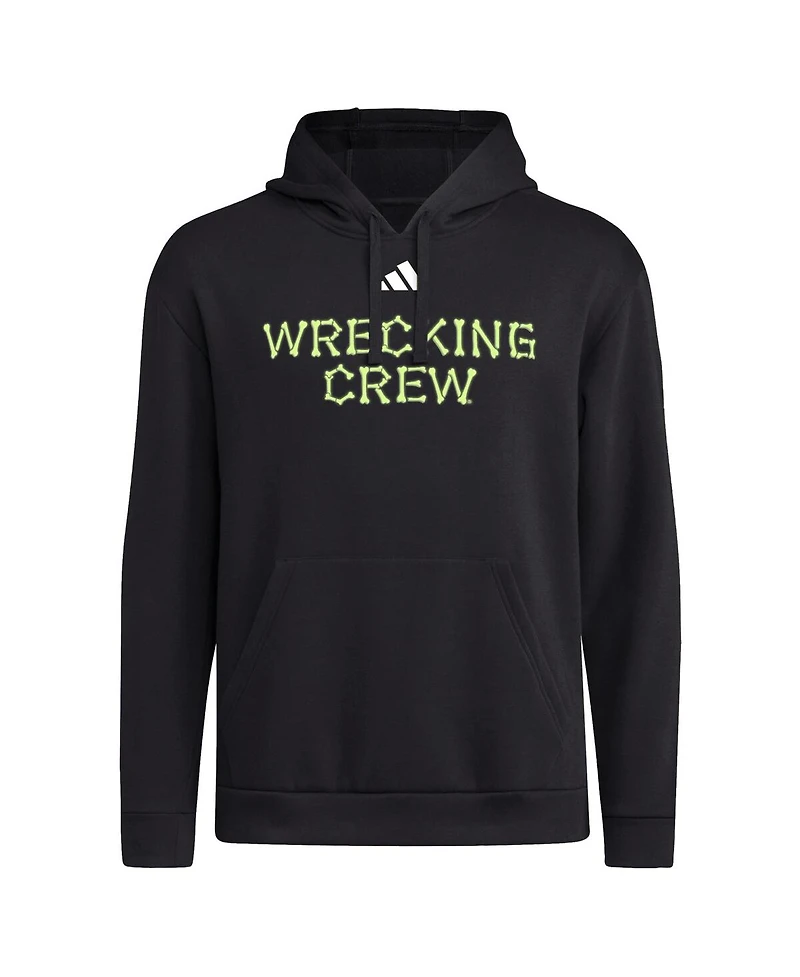 Adidas Men's Black Texas A M Aggies Glow Halloween Wrecking Crew Pullover Hoodie