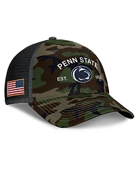 Nike Men's Camo Penn State Nittany Lions 2025 Military Appreciation Rise Adjustable Trucker Hat