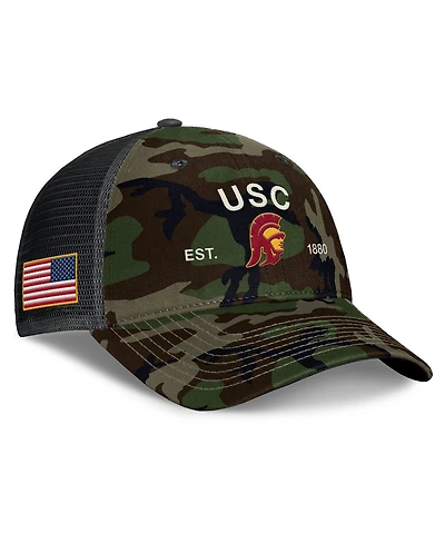 Nike Men's Camo Usc Trojans 2025 Military Appreciation Rise Adjustable Trucker Hat