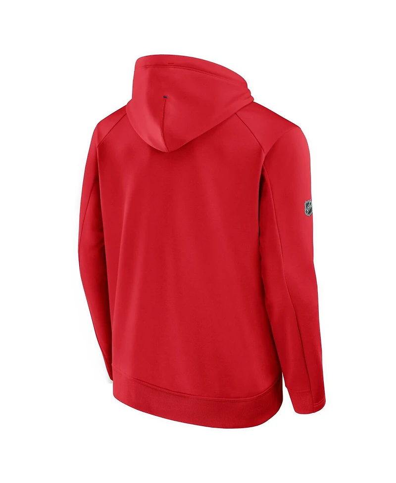 Fanatics Men's Red New York Rangers Authentic Pro Rink Hoodie