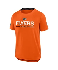 Fanatics Men's Orange Philadelphia Flyers Authentic Pro Rink Tech T-Shirt