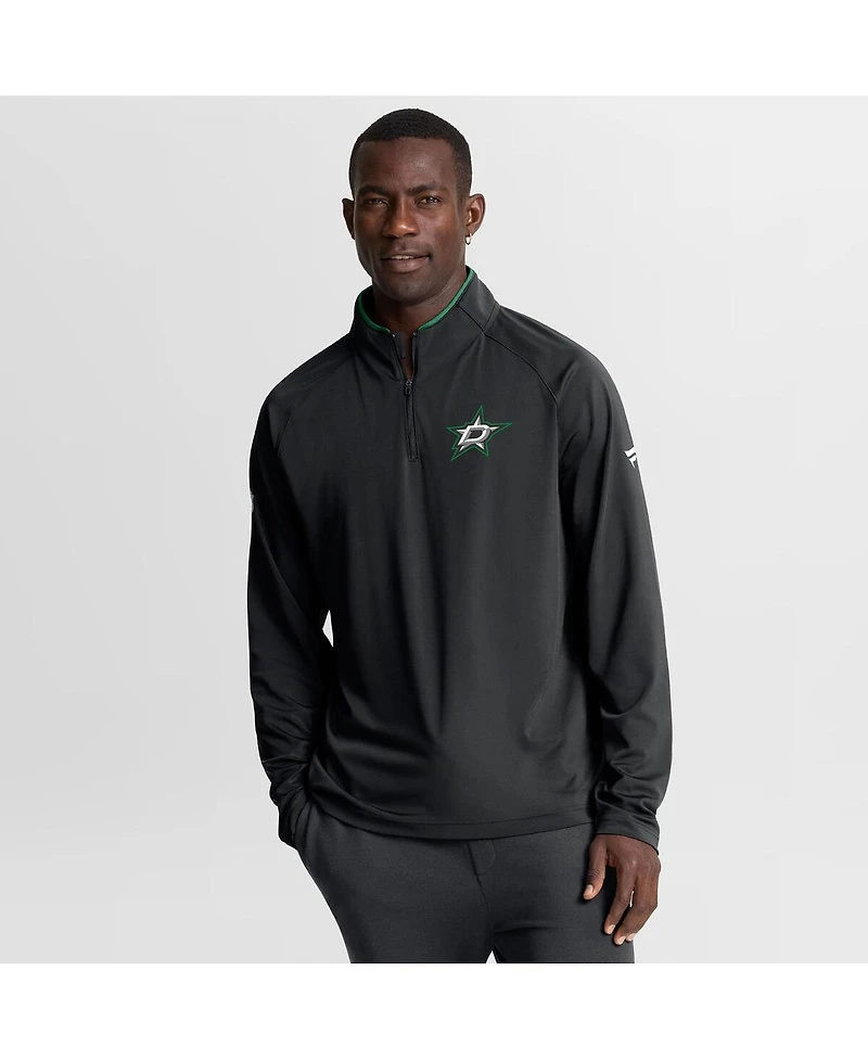 Fanatics Men's Black Dallas Stars Authentic Pro Rink Training Quarter-Zip Pullover Sweatshirt