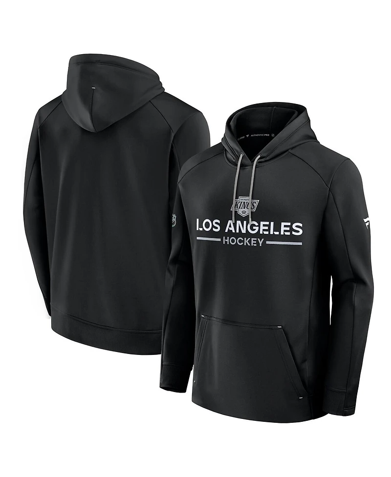 Fanatics Men's Black Los Angeles Kings Authentic Pro Rink Hoodie