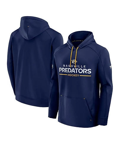 Fanatics Men's Navy Nashville Predators Authentic Pro Rink Hoodie