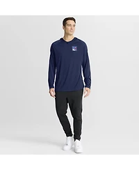 Fanatics Men's Navy New York Rangers Authentic Pro Rink Raglan Hoodie