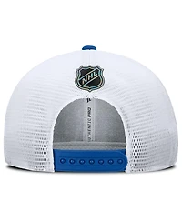 Fanatics Men's Royal/White New York Islanders Authentic Pro Rink Lockup Adjustable Trucker Hat