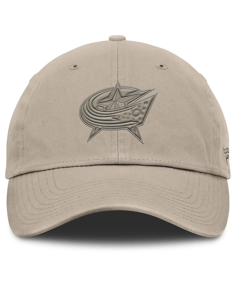 Fanatics Men's Tan Columbus Blue Jackets Authentic Pro Road Adjustable Hat