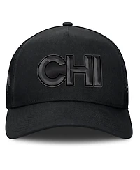 Fanatics Men's Black Chicago Blackhawks Authentic Pro Road Team Code Trucker Adjustable Hat