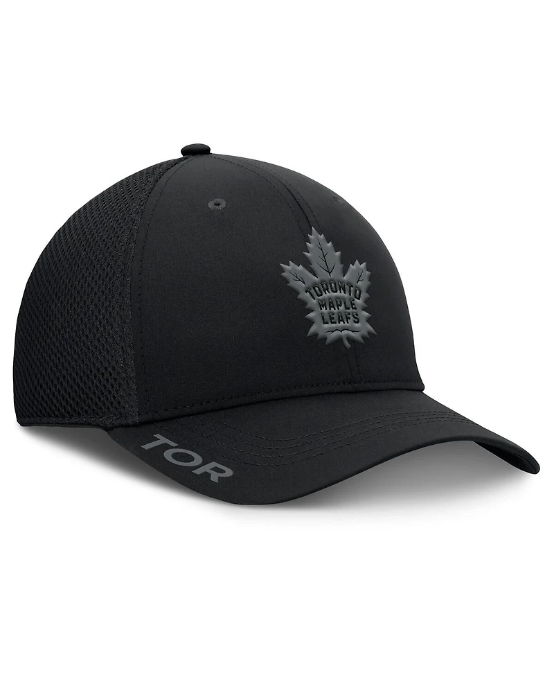 Fanatics Men's Black Toronto Maple Leafs Authentic Pro Road Flex Hat