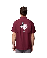 Columbia Men's Maroon Texas A M Aggies Slack Tide Camp Button-Up Shirt