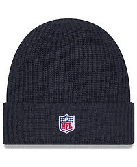 New Era Men's Charcoal New England Patriots 2025 Sideline Cold Weather Cuffed Knit Hat
