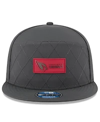 New Era Men's Charcoal Arizona Cardinals 2025 Sideline Cold Weather Split Panel 9FIFTY Snapback Hat