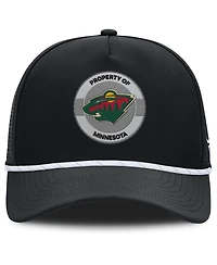 Fanatics Men's Black Minnesota Wild Authentic Pro Rink Adjustable Hat