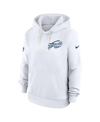 Nike Women's White Buffalo Bills 2025 Rivalries Collection Standard Issue Sideline Dri-fit Hoodie