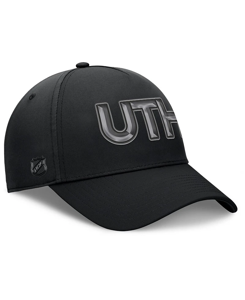 Fanatics Men's Black Utah Mammoth Authentic Pro Road Team Code Flex Hat