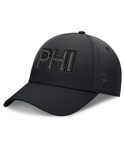 Fanatics Men's Black Philadelphia Flyers Authentic Pro Road Team Code Flex Hat