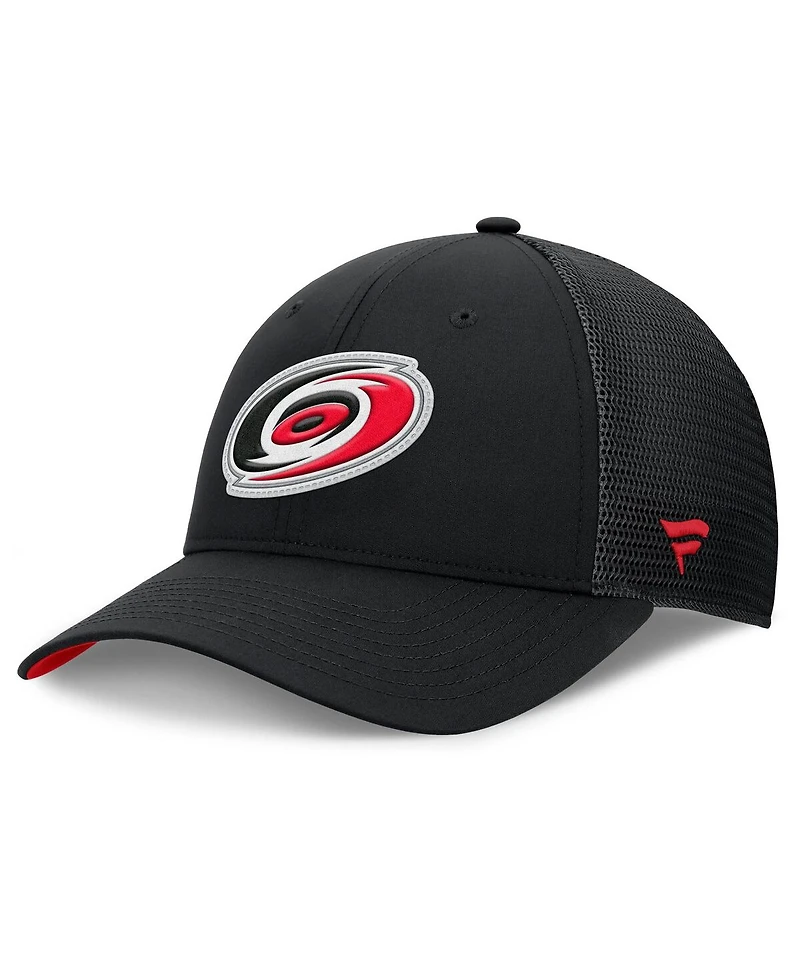 Fanatics Men's Black Carolina Hurricanes Authentic Pro Home Ice Trucker Adjustable Hat