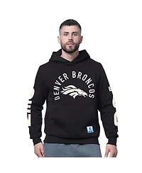 Starter Men's Black Denver Broncos Handoff Fleece Hoodie Sweatshirt