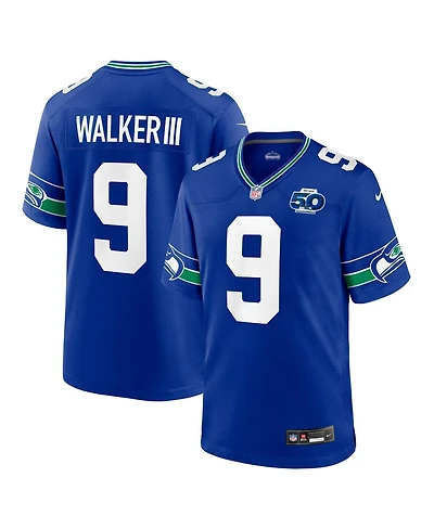 Nike Men's Kenneth Walker Iii Royal Seattle Seahawks Alternate 50th Season Game Jersey