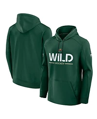 Fanatics Men's Green Minnesota Wild Authentic Pro Rink Hoodie