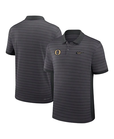 Nike Men's Anthracite Oregon Ducks Shoe Duck Victory Dri-fit Polo Shirt