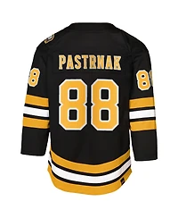 Outerstuff Big Boys and Girls David Pastrnak Black Boston Bruins Home Premier Player Jersey