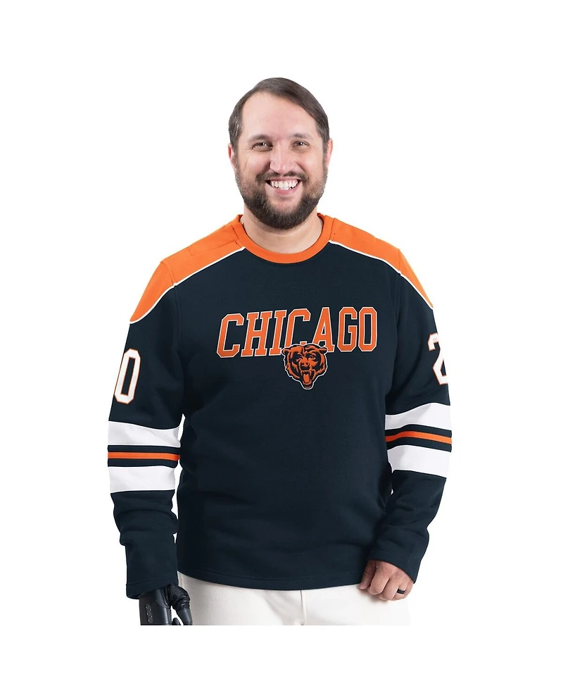 G-iii Sports by Carl Banks Men's Navy Chicago Bears Adaptive Lord Stanley Crewneck Sweatshirt