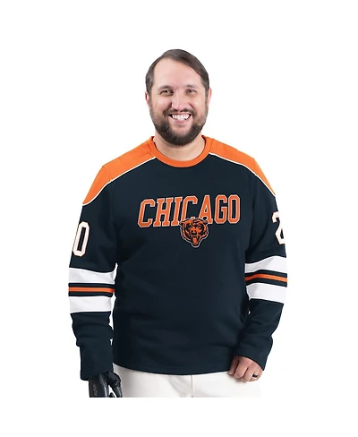 G-iii Sports by Carl Banks Men's Navy Chicago Bears Adaptive Lord Stanley Crewneck Sweatshirt