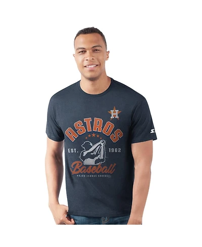 Starter Men's Navy Houston Astros Prime Time Batter T-Shirt